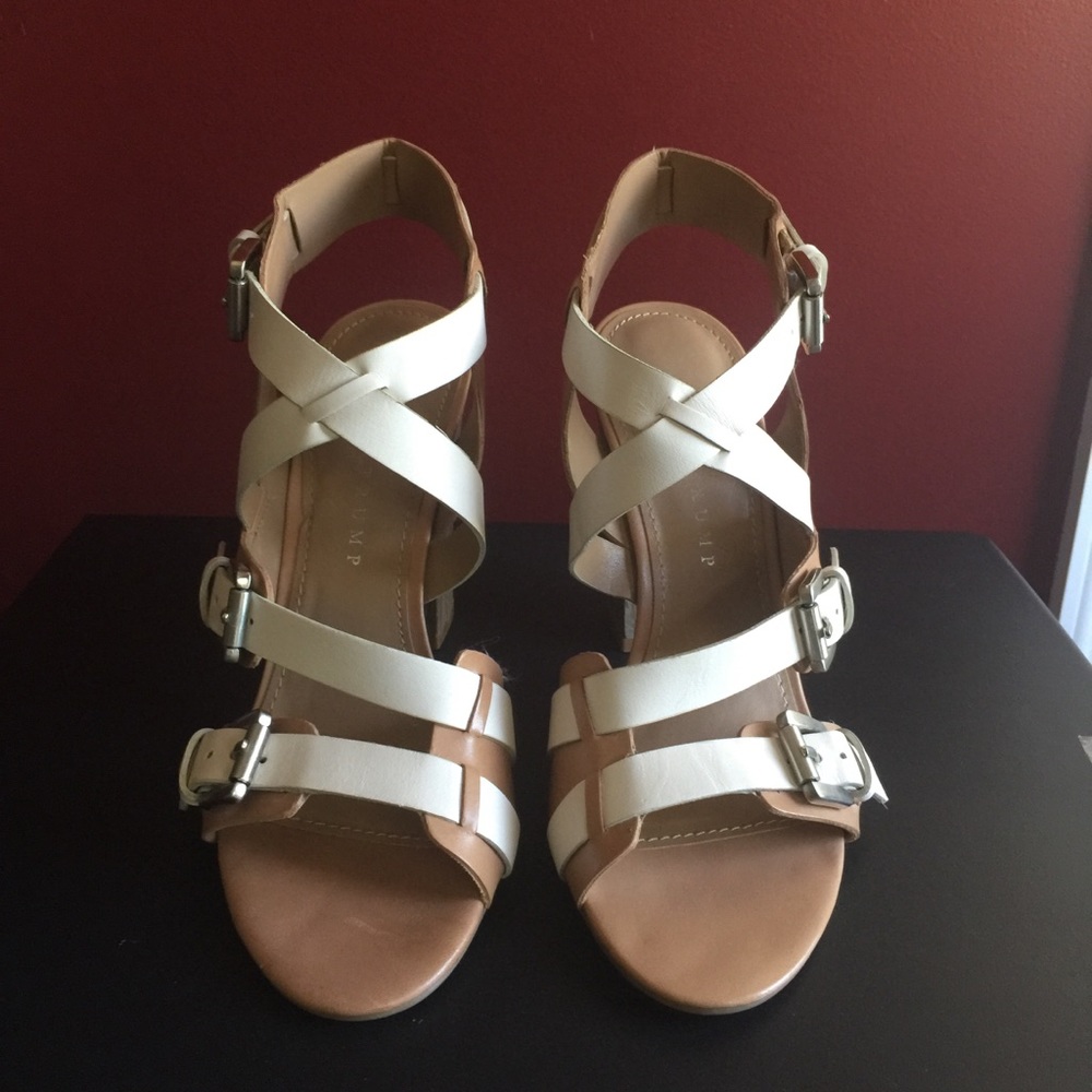 Ivanka Trump Off White High Heel Sandals - Picture 2 of 7